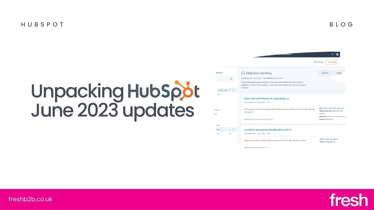 HubSpot June 23 updates - blog
