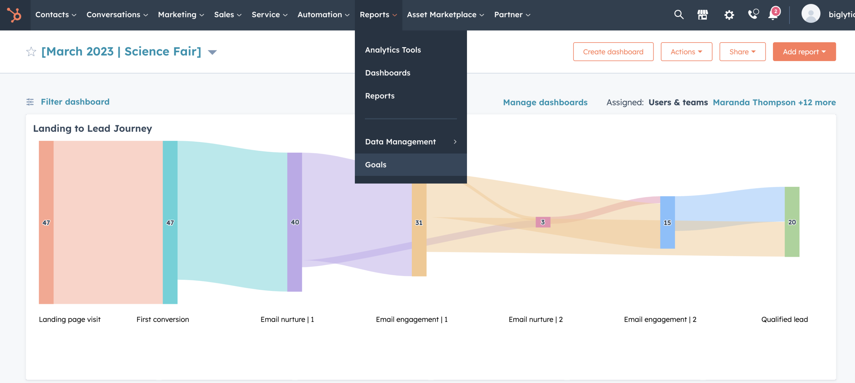 Goals App is now in HubSpot's Global Nav